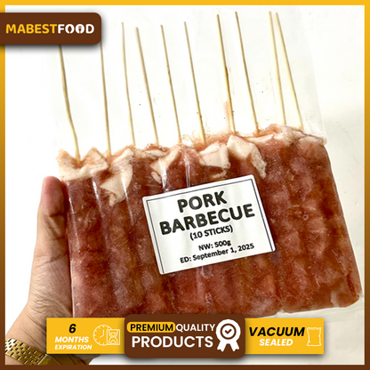 PORK BARBECUE 10 STICKS 500G